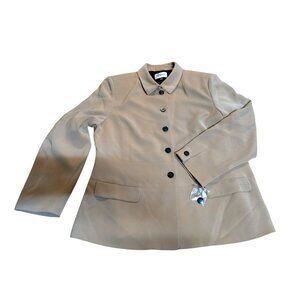 Kasper vtg jacket Blazer Tan/pockets career office lightweight women's 18